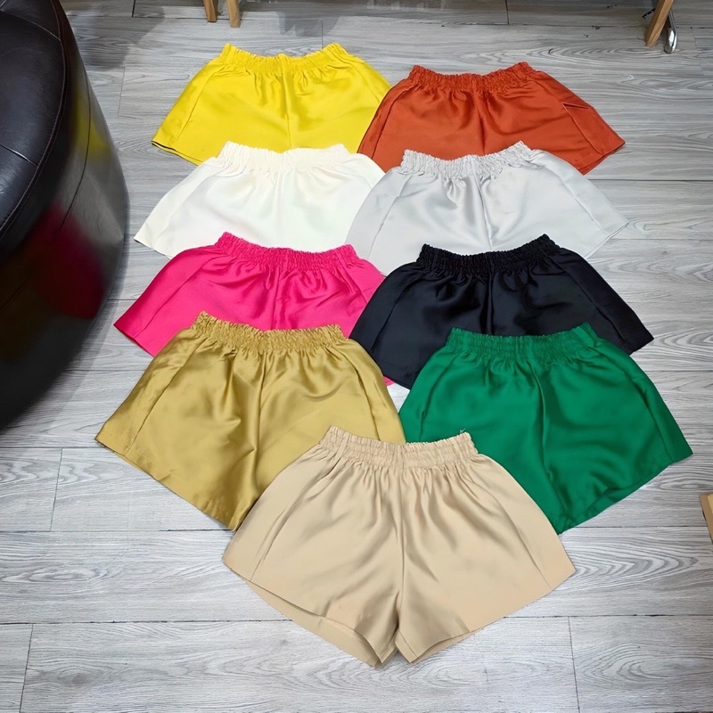Quần tacta cạp chun,Quần đùi sooc phồng có túi 2 bên trẻ trung nhiều màu - SHOP THƠM PHẠM