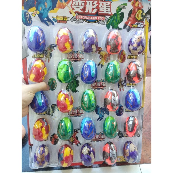 Vỉ 25 quả trứng khủng long biến hình tuyệt phẩm