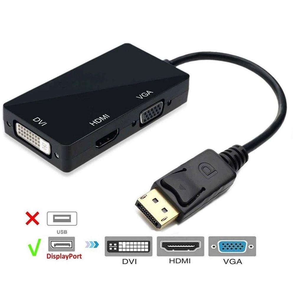 Cáp ChuyểN ĐổI DP Sang HDMI / DVI / VGA 1080P Cho MáY TíNh