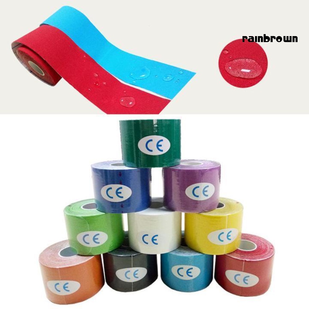 Băng Dán Vận Động Học Cơ Bắp Co Giãn Chống Thấm Nước Hỗ Trợ Tập Thể Thao