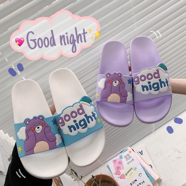 Dép nam nữ đang yêu good night ( free ship) in hình