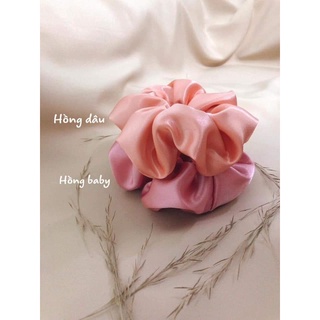 Vải lụa phi bóng tone hồng