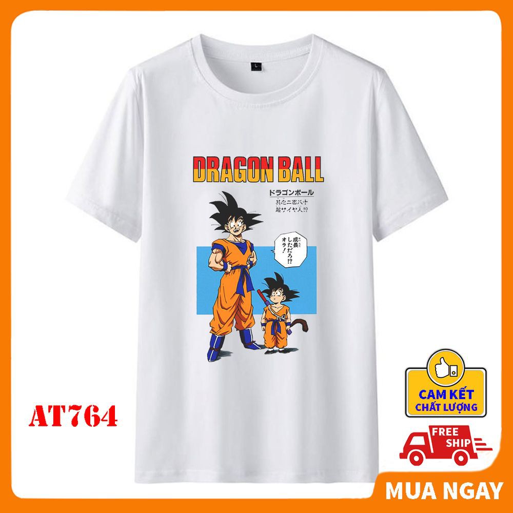 ÁO thun nam nữ rẻ đẹp in hình 7 Viên Ngọc Rồng DRAGON BALL cổ tròn áo rộng vải mềm mịn dày dặn thoáng mát cao cấp 2020