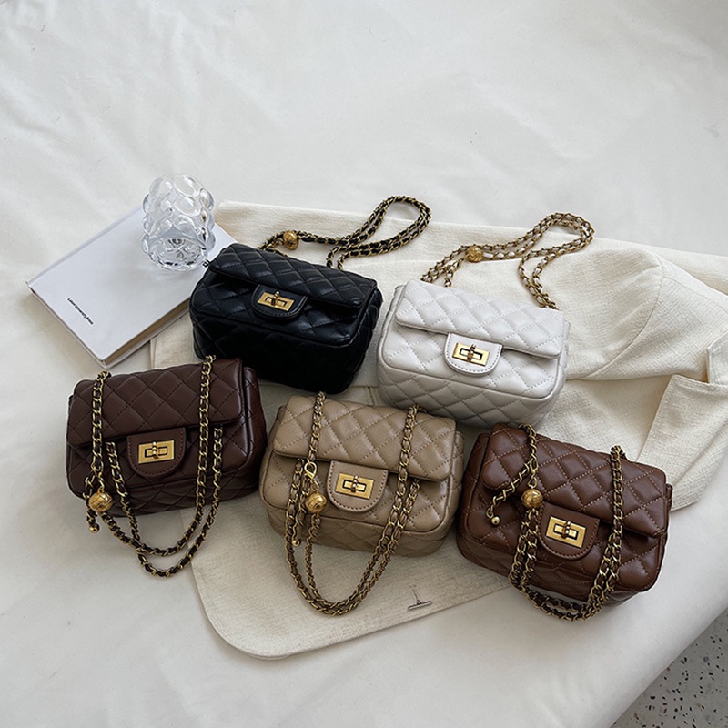 Túi đeo chéo IELGY hình vuông cỡ nhỏ thời trang Hàn Quốc cho nữ