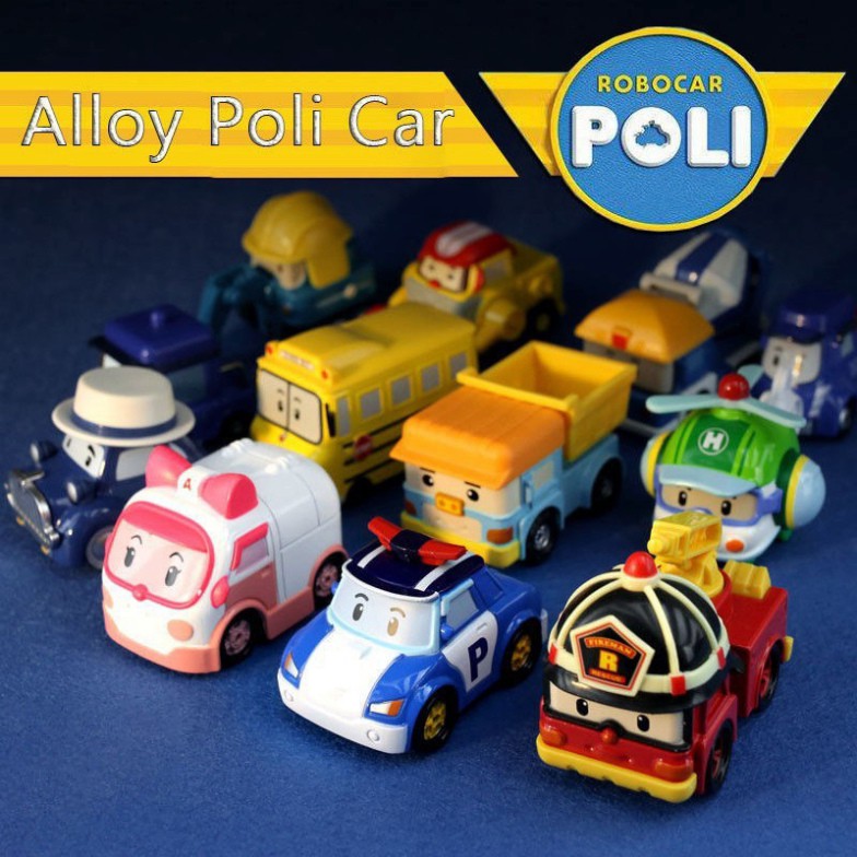 ZXC22 LDEH0 8IN1_BỘ 8 XE TRỚN ROBOCAR POLI VÀ các NGƯỜI BẠN ( hàng chiếc một ) 16 ZXC22