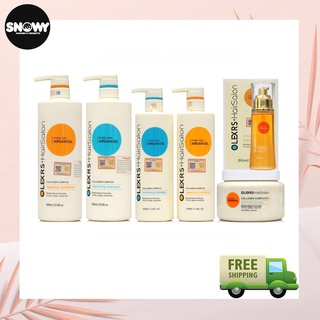 Cặp Dầu Gội Xả, kem ủ tóc Olexrs Argan Oil Collagen Hair Salon 500ml Chính Hãng