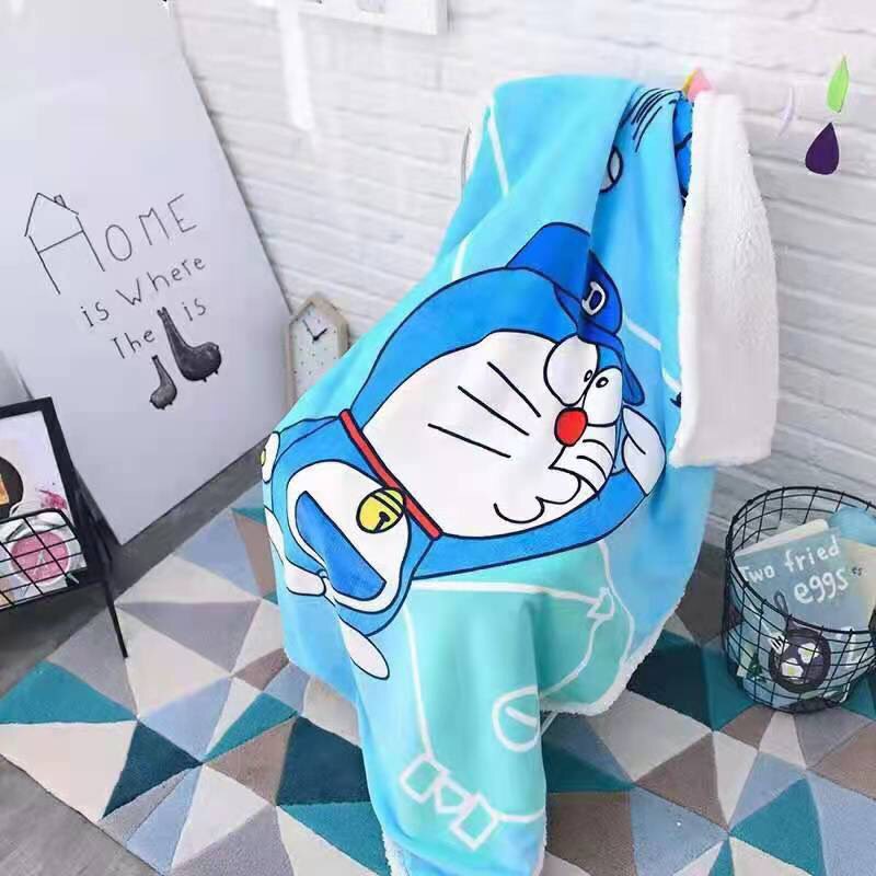 Chăn lông cừu  ANNIE BABY loại dày cho bé 100*140cm Mềm mại cho bé đi học, chăn văn phòng