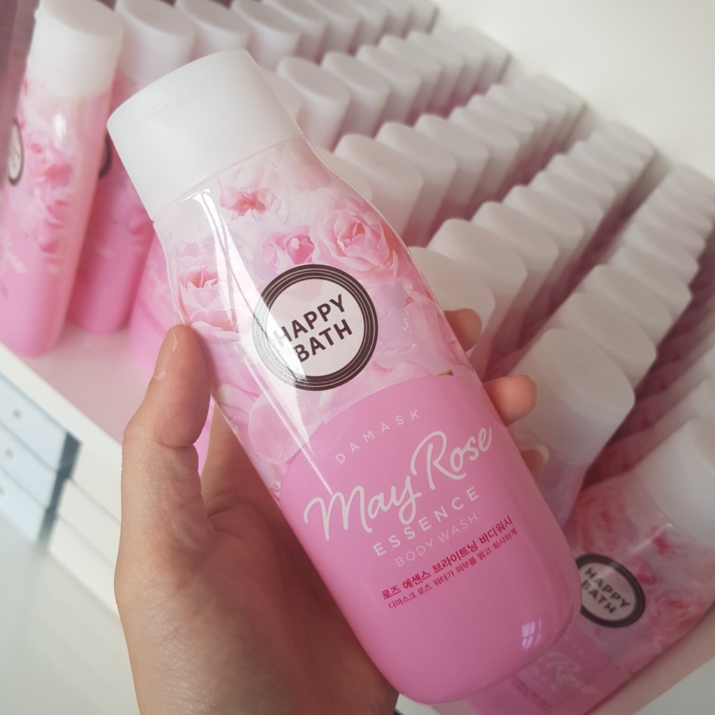 Sữa tắm Happy Bath May Rose hồng 200g