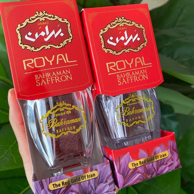 [CHÍNH HÃNG] Nhụy Hoa Nghệ Tây Saffron Tây Á, Chính Hãng Bahraman, Nhập Khẩu Chính Ngạch Royal Iran, Sợi To,Dài Đỏ Đẹp