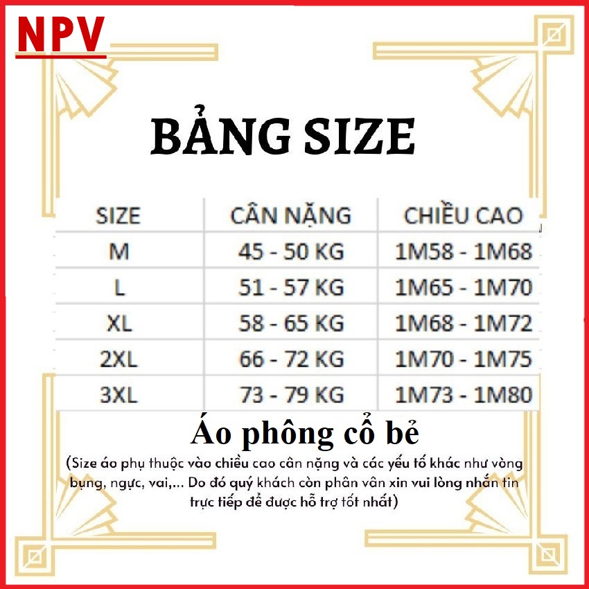 Áo thun nam polo cổ bẻ NPV ngắn tay, áo phông nam vải cotton không nhăn không xù | BigBuy360 - bigbuy360.vn