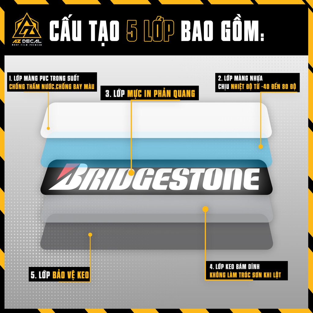 Decal Phuộc Trước Xe Máy, Xe Mô Tô Yamaha | TP06 | Tem Phuộc Phản Quang Chống Nước, Chống Phai Màu