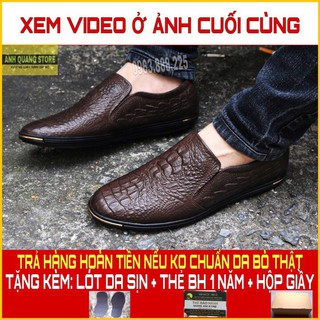 Giày da nam cao cấp chất liệu da bò nguyên tâm bảo hành 1 năm GL18