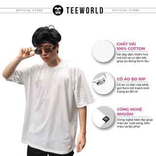 Áo thun Teeworld Basic Tee Nam Nữ Trắng Đen Form Rộng Unisex