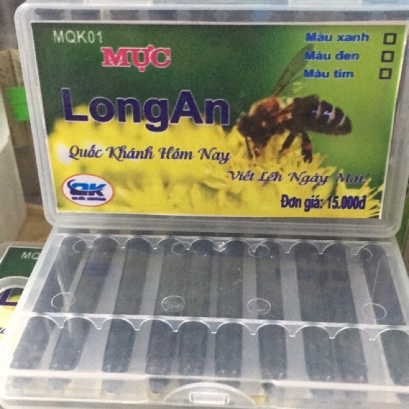 Ống mực khô Long an QK xanh đen