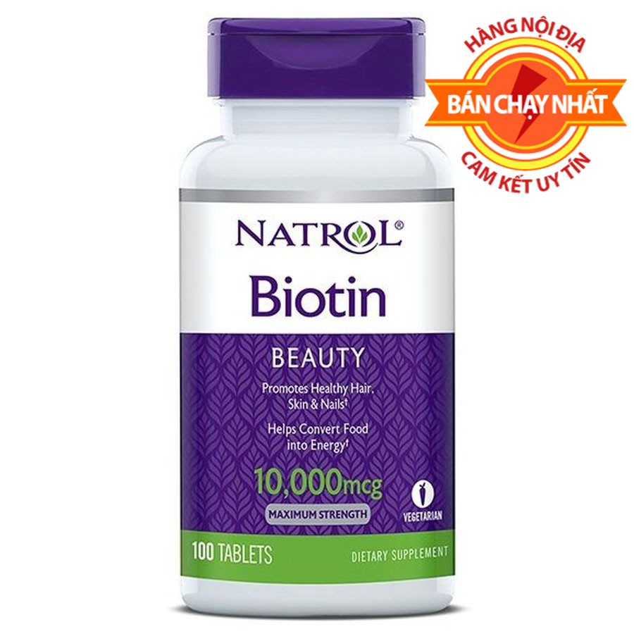 Biotin Viên uống chống rụng tóc Biotin- Mỹ- mẫu mới