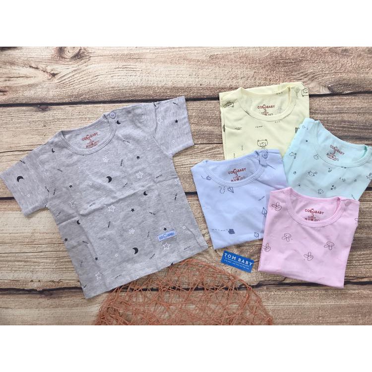 Áo cộc tay cài vai CQ cho bé trai/ bé gái