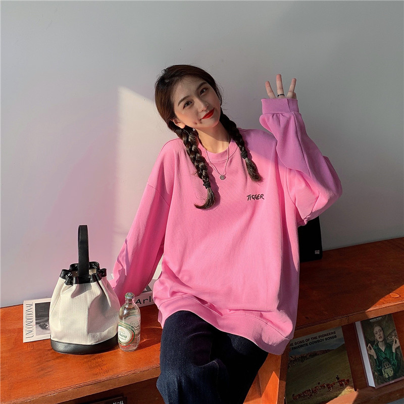 SUXI Áo len dài tay thời trang mùa thu 7 màu tùy chọn cá tính cho nữ