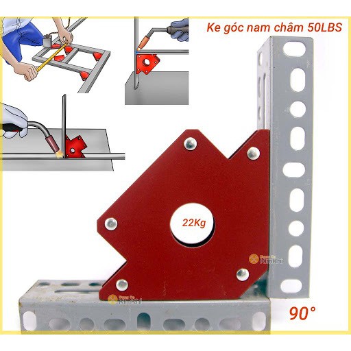 Nam châm ke góc vuông lực hút 22kg