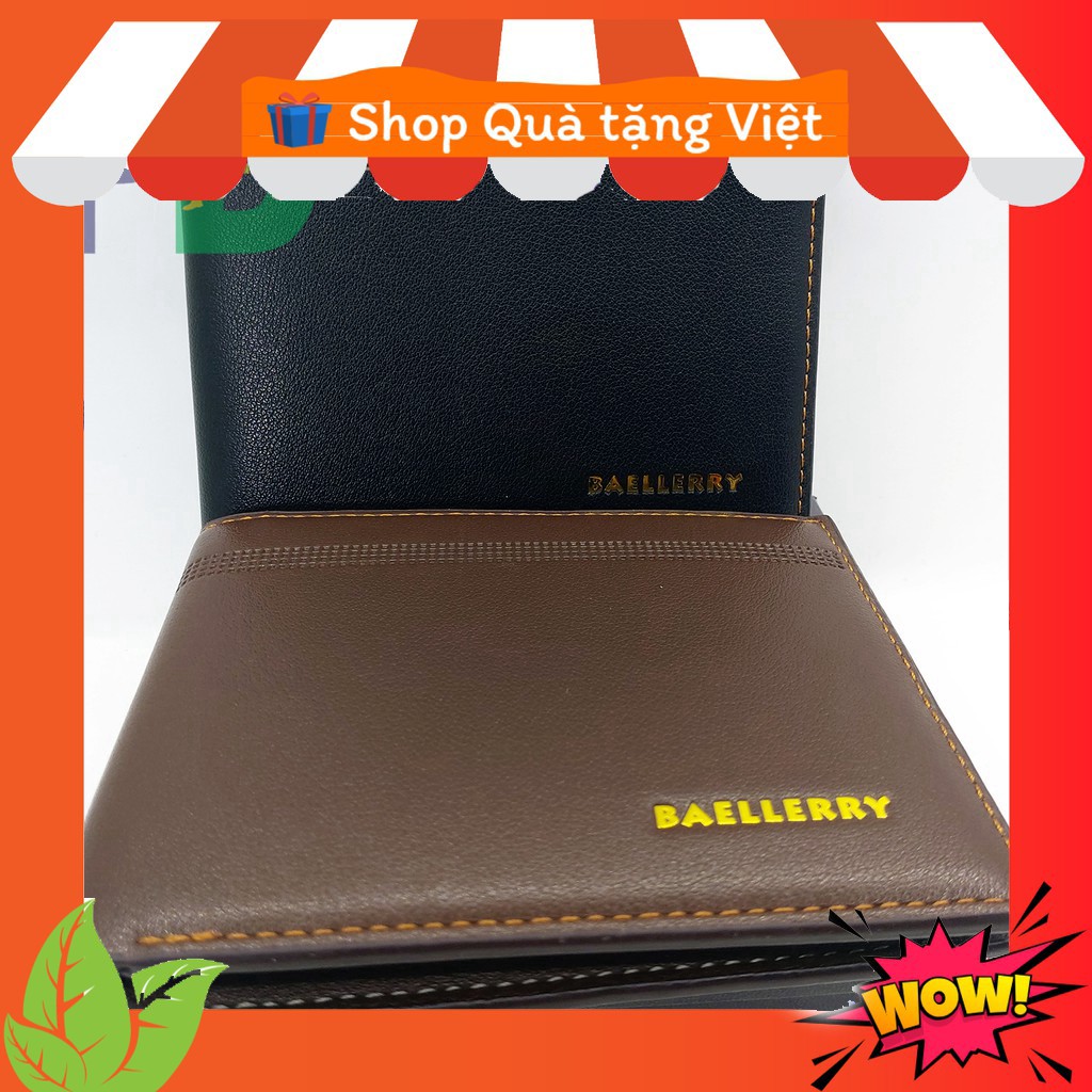 Bóp nam Ví nam ngắn mẫu ngang  ví nam nhiều ngăn tiện lợi - nhỏ gọn - có hộp