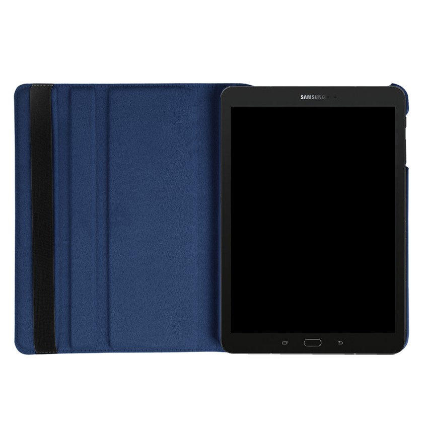 Bao da PU máy tính bảng màu trơn có giá đỡ xoay 360 độ thời trang cho Samsung Tab S2 9.7 SM-T810 T813 T815 T817 T819