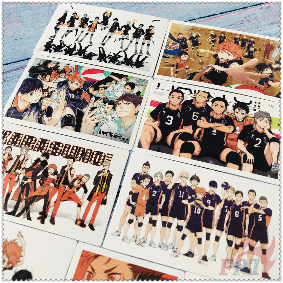 Hộp 30 Cái/ Hộp ✪ Haikyuu!! - Thẻ Hình Anime ✪ Bưu Thiếp Mini Kích Thước 5.5cm*8.8cm Dùng Làm Quà Tặng