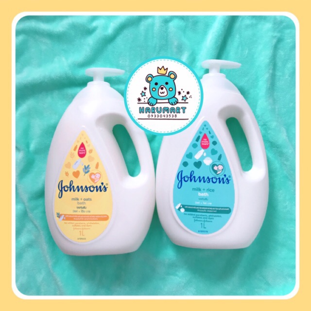 Sữa tắm Johnson’s Baby chứa sữa và gạo sữa và yến mạch 1000ml
