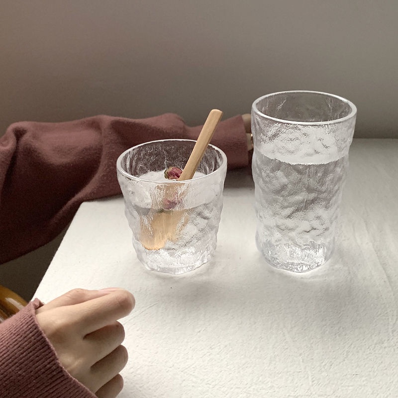 Cốc Thủy Tinh Uống Nước/Rượu/Sữa/Nước Ép Đơn Giản Tiện Dụng