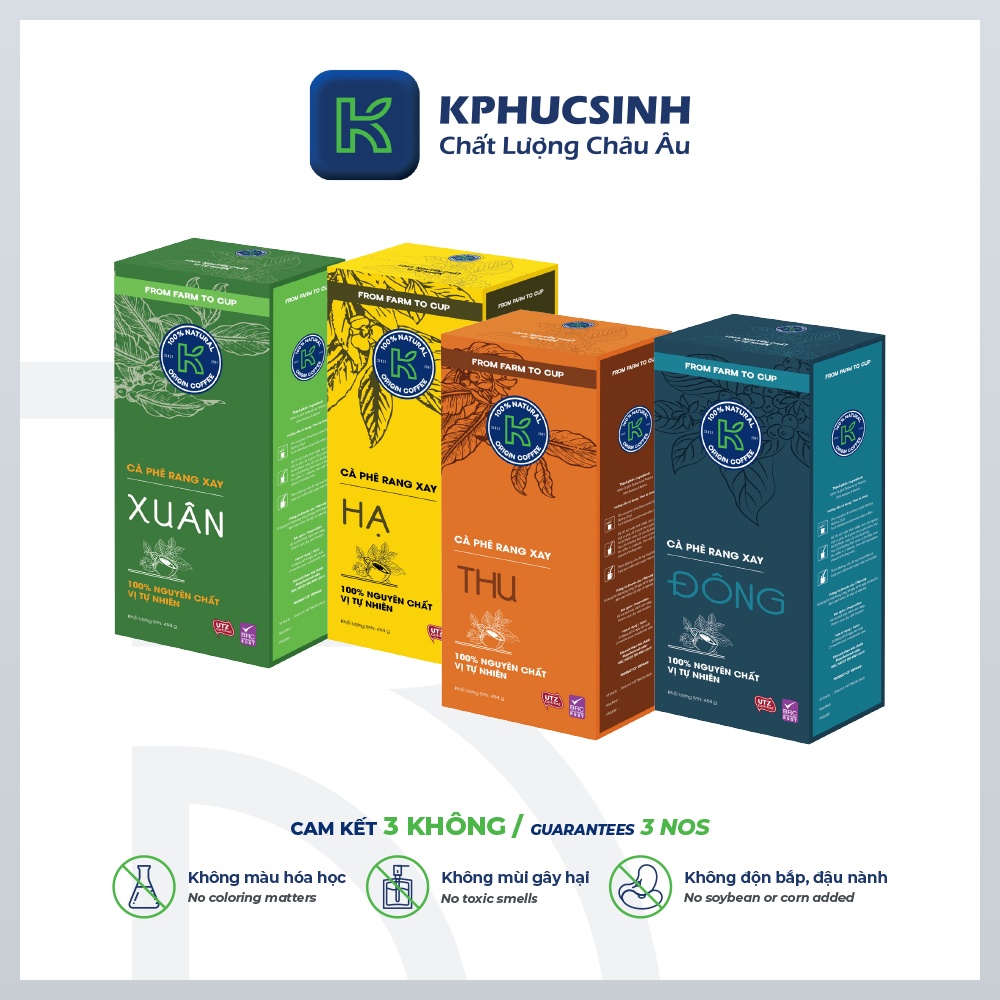 Bộ sưu tập cà phê rang xay Xuân Hạ Thu Đông KPHUCSINH - Hàng Chính Hãng