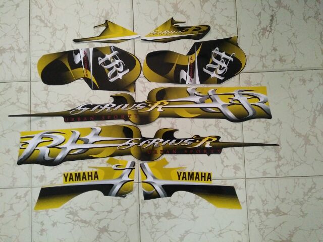 Bộ tem yamaha sirius R 2014 vàng đen