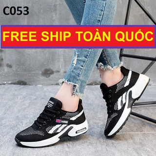 Giày Thể Thao Nữ Tăng Chiều Cao, Giày Sneakers Độn Đế, Free Ship Toàn Quốc.