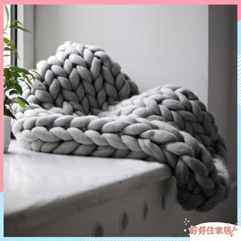 Chăn đan len sợi tỏ dày dặn thoải mái ấm áp