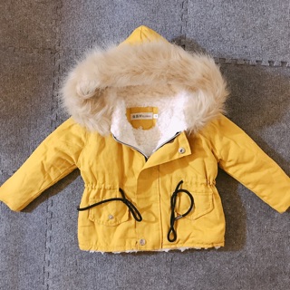 Áo parka vàg mũ lông