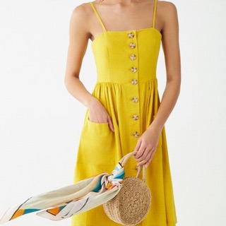 Đầm midi linen F21