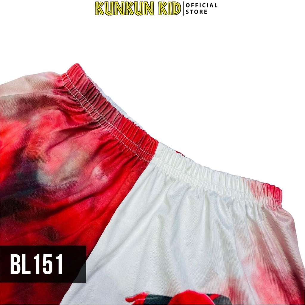 Bộ ba lỗ bé trai in hình người nhện spiderman thun lạnh KunKun Kid BL151 size đại từ 10kg - 40kg cao cấp