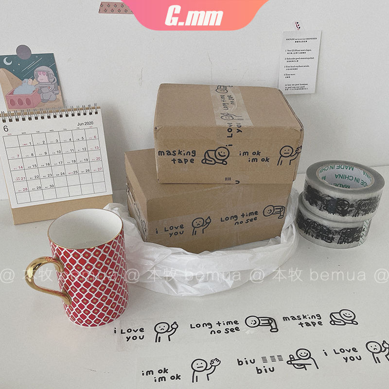 GM Cuộn Băng Keo 120m In Hình Snoopy Đáng Yêu Tiện Dụng