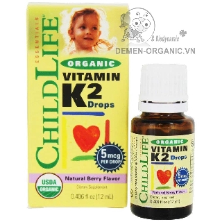 Vitamin K2 (MK-7) ChildLife hữu cơ cho bé 12ml