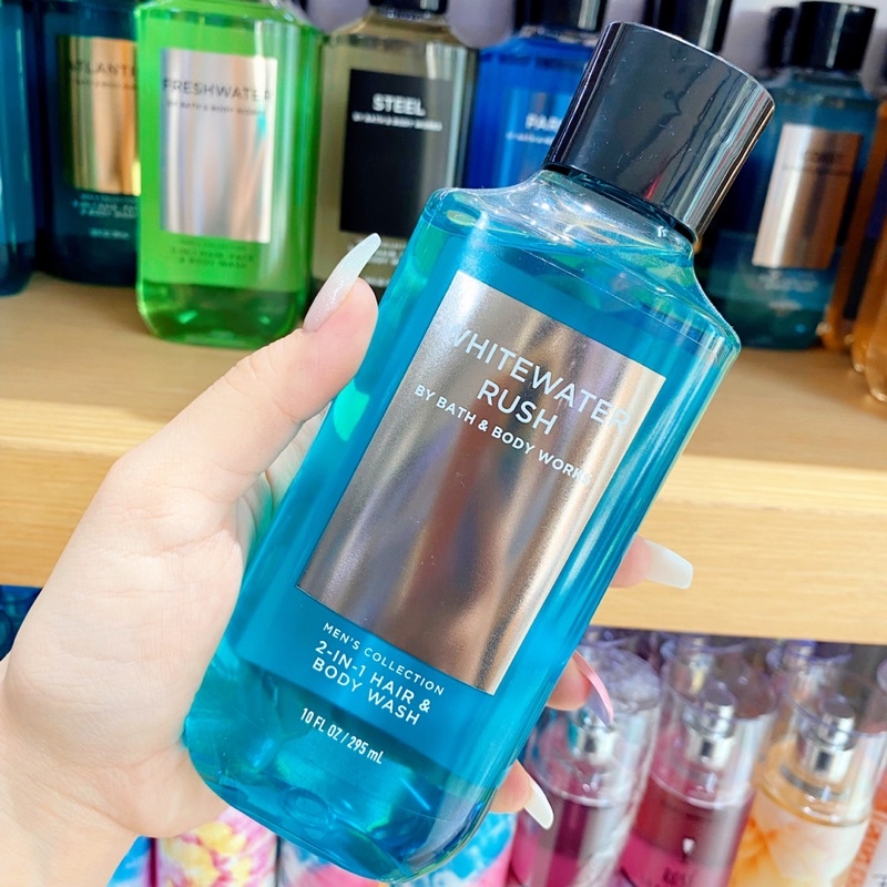 Sữa tắm và gội nam Bath &amp; Body Works - WhiteWater Rush (295mL)