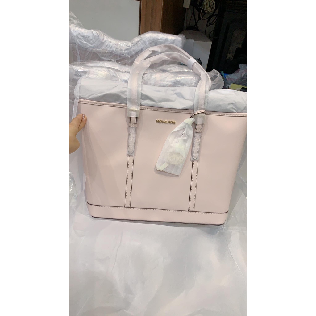 Michael Kors - Túi MK Jet Set Travel Large Saffiano Leather Power Blush - Màu hồng