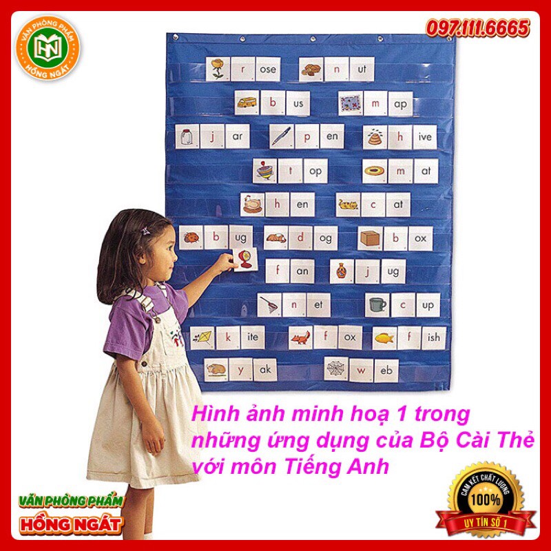 Bảng Cài Thẻ✅ Pocket Chart 10 Tầng big daddy đồ dùng giáo cụ dạy học cho giáo viên tiếng anh trong hoạt động học tập