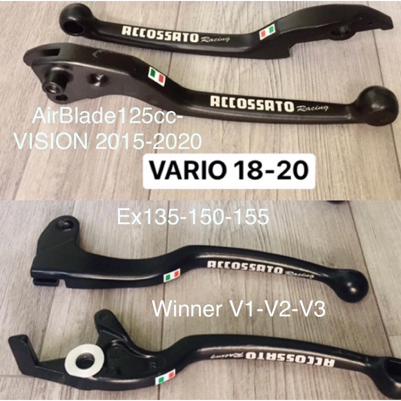 Tay Thắng Tay Phanh Mod ACOSSATO AB VARIO WINNER-X EXCITER SH WAVE RS FUNEO SIRUS RC Sơn Đen Loại Tốt