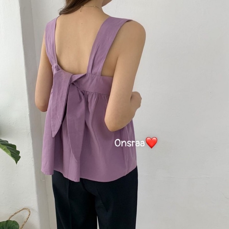 ✅ÁO DÂY CỘT NƠ SAU ĐƠN GIÃN DỄ THƯƠNG  QUÁ À ✅