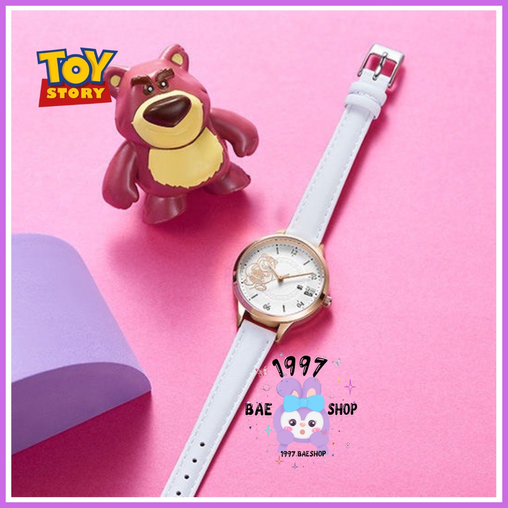 Đồng hồ Disney gấu dâu Lotso Full box chóng nước nhiều kiểu dáng cho nữ