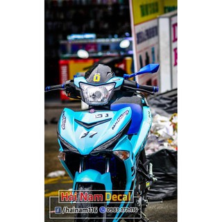 Tem trùm exciter 150 xanh ngọc
