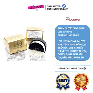 Phấn nước DIOR MINI 4G Hàn Quốc - chống lão hóa, cho da căng mịn, đều màu