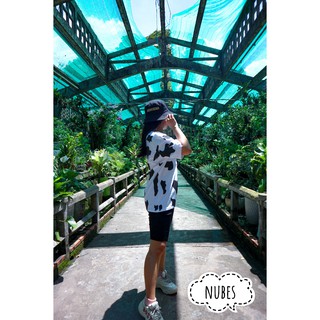 Áo thun unisex họa tiết bò sữa