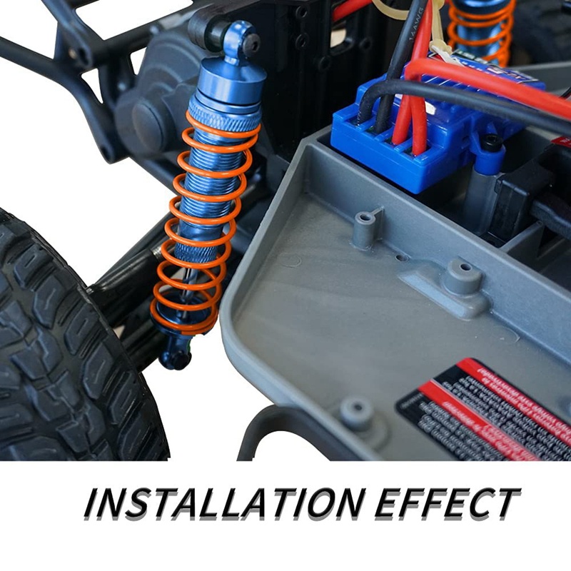 4 Phuộc Giảm Xóc Trước Và Sau Bằng Kim Loại Cho Xe Điều Khiển Từ Xa Traxxas Slash Rustler Stampede Hoss 4X4 VXL 1 / 10,