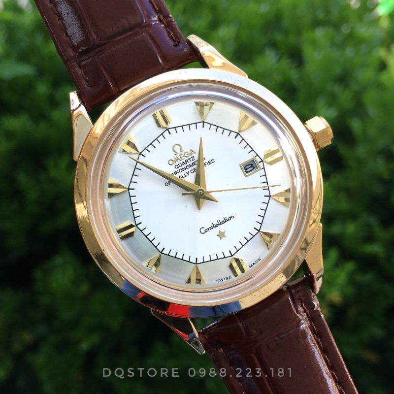 Đồng hồ nam O.MEGA, dòng cổ điển hot nhất hiện nay, dây da cao cấp, kính cong, chống nước, bảo hành 1 năm | BigBuy360 - bigbuy360.vn