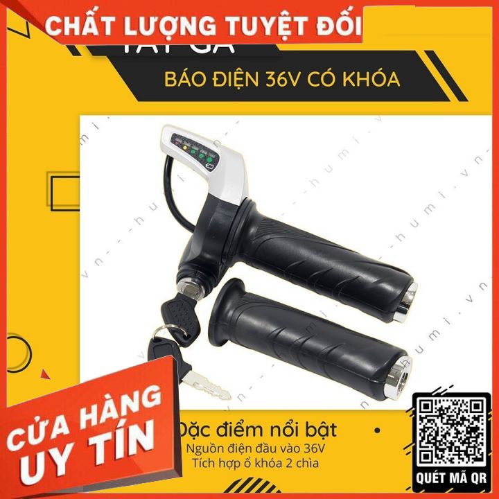 Tay Ga Báo Điện 36V Có Khóa Điện Tử Mẫu Mới [ GIÁ RẺ]