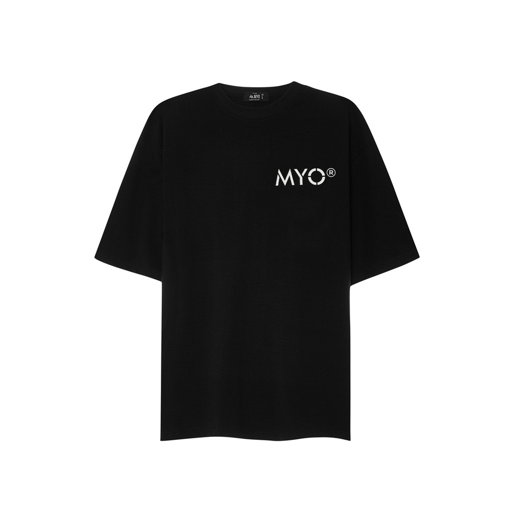 Áo Phông Rộng MYO Vải Cotton In Hình Cross