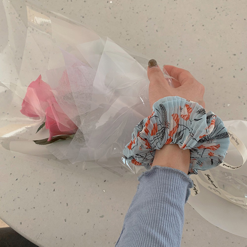 Dây Chun Buộc Tóc Gắn Hoa Xinh Xắn Dành Cho Nữ